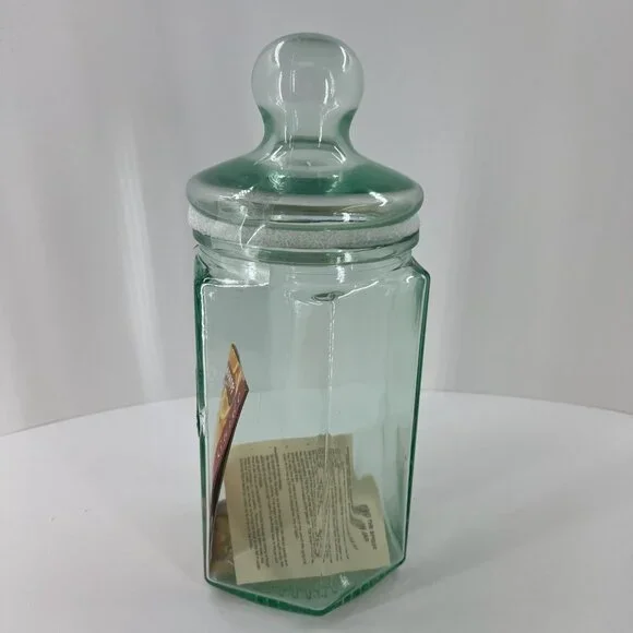 Smirnoff Infusion Jar Made In Italy Green Glass W/ Lid New Boxed - Picture 3 of 16